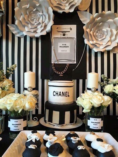 elegant chanel birthday party